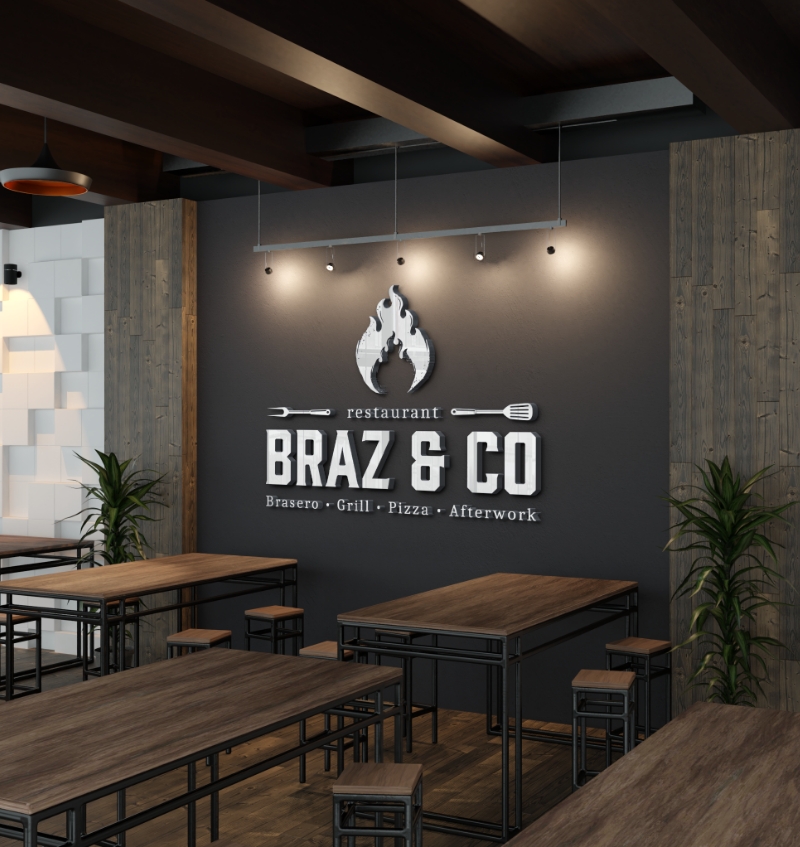Création logo restaurant Braz & Co