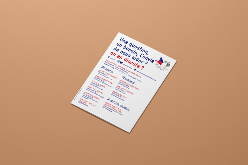 Brochure Secours populaire graphiste freelance
