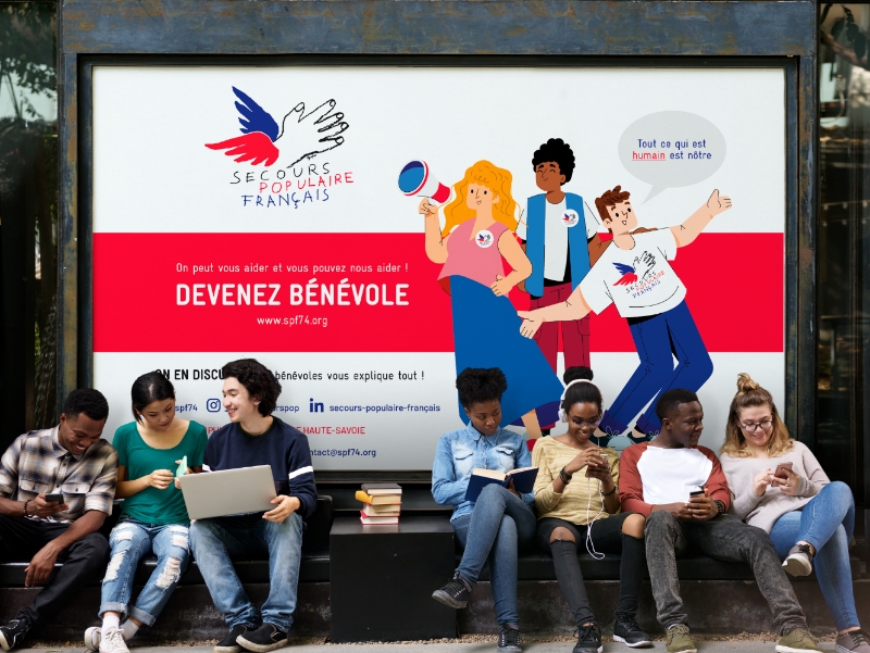 bénévolat Secours populaire haute savoie