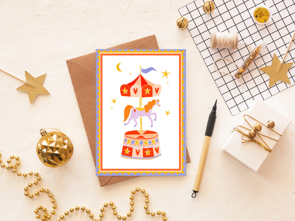 carte de voeux personnalisée graphiste