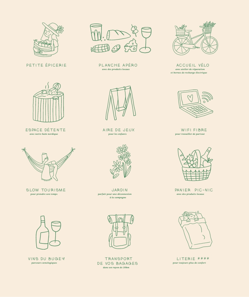 Design graphique secteur tourisme et bien-être