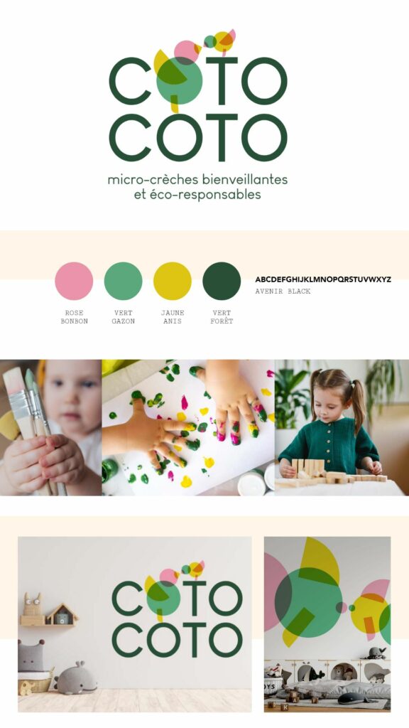 charte graphique cotocoto annecy creche graphiste