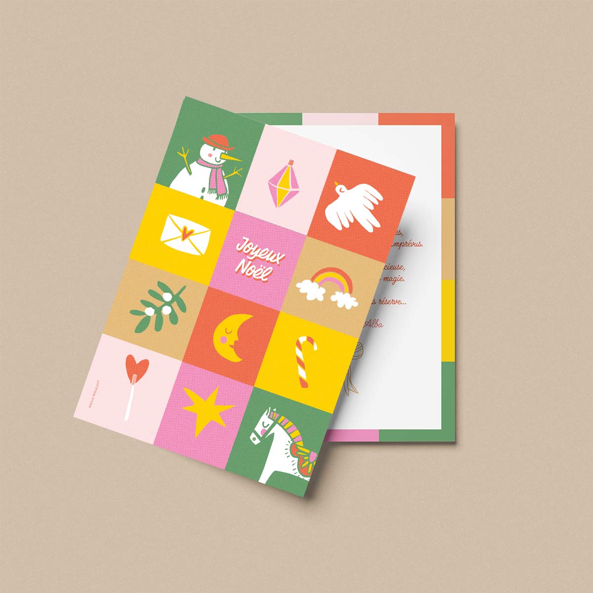 Design & Création : La magie d&rsquo;une carte de vœux illustrée et colorée